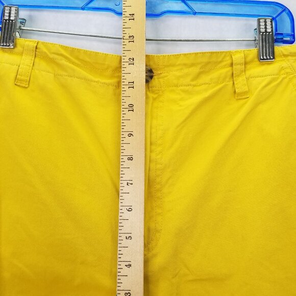 Sundance Junie Jo Chino Pants Womens Petite 14 Clover Yellow Straight Leg Cotton - Picture 13 of 15